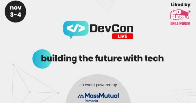 DevCon Live - speakeri de top în 9 conferințe dedicate între 3 și 4 noiembrie