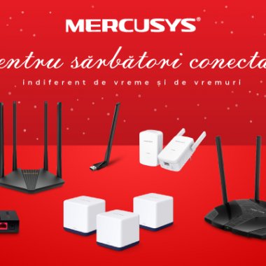 Reduceri de Crăciun la routere și mesh-uri Mercusys