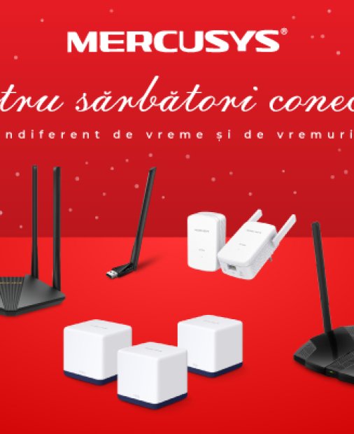 Reduceri de Crăciun la routere și mesh-uri Mercusys