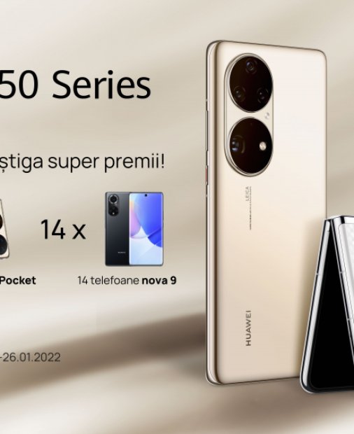HUAWEI P50 Pro și pliabilul P50 Pocket, la precomandă pe 27 ianuarie în România