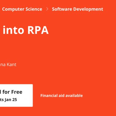 Cursuri online: UiPath oferă cursuri de automatizare în parteneriat cu Coursera