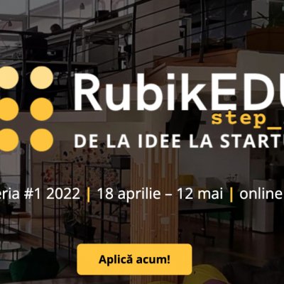 Program gratuit RubikEdu step_in: cum ajungi de la idee la startup. Înscrieri deschise