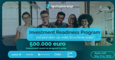 Techcelerator lansează programul de pregătire a startup-urilor pentru investiție