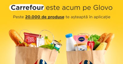 Glovo va livra rapid din hypermarketurile Carrefour în 14 orașe