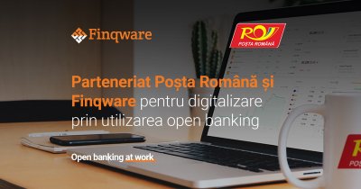 Finqware duce open banking-ul la Poșta Română: parteneriat pentru eficientizare