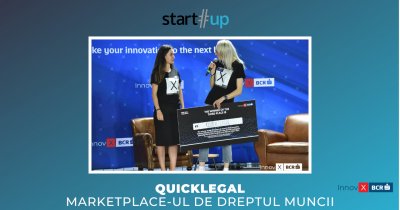 QuickLegal, marketplace-ul de servicii de dreptul muncii premiat la InnovX-BCR