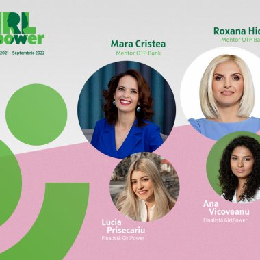 GirlPower, mentorat de la OTP Bank: 2 câștigătoare pentru burse de 6.000 euro