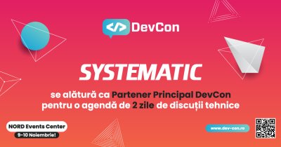 Systematic - Partener Principal al ediției DevCon 2022, conferința premium dedicată profesioniștilor IT și developerilor