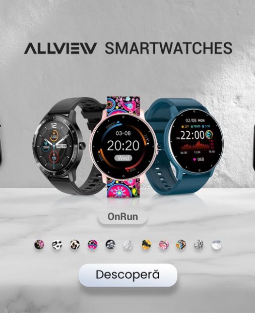 Allview anunță lansarea a trei noi game de ceasuri inteligente