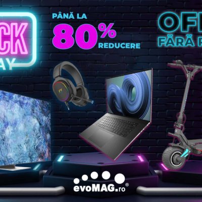 Black Friday 2022 la evoMAG: românii cumpără în rate fără dobândă