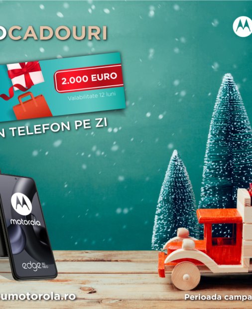 Motorola oferă o vacanță de 2000 de euro sau un telefon în fiecare zi la achiziția unui telefon Motorola