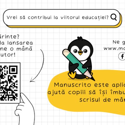 Manuscrito, aplicația care îi învață pe copii să scrie de mână, caută testeri