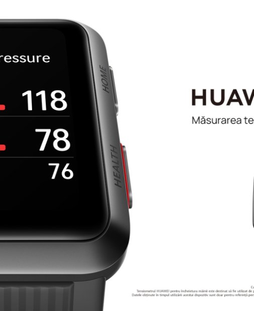 Ceasul HUAWEI WATCH D ce măsoară tensiunea arteriala este disponibil în România