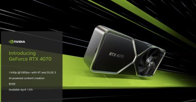 Nvidia lansează placa video RTX 4070 cu DLSS 3 pentru gameri și artă digitală