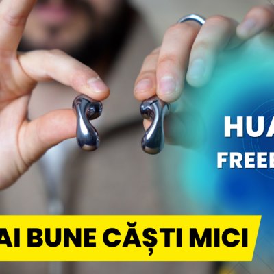 REVIEW HUAWEI Freebuds 5 - formă diferită și cele mai bune căști accesibile