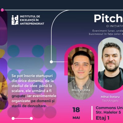 PITCH IT UP, eveniment lunar dedicat startup-urilor locale aflate în fundraising