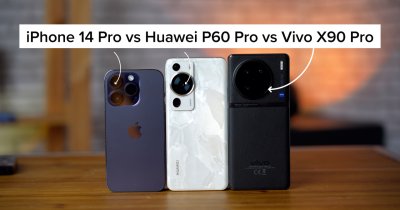 iPhone 14 Pro vs Huawei P60 Pro vs Vivo X90 Pro - cine face cele mai bune poze?