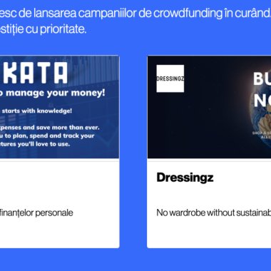 Dressingz si Bankata, campanii de finanțare pe platforma de crowdfunding Rōnin