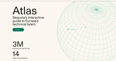 București ca oraș tech pe atlasul interactiv dezvoltat de Sequoia