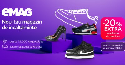 eMAG lansează Sneakers & Shoes Shop, 75.000 de modele de pantofi în shop-in-shop