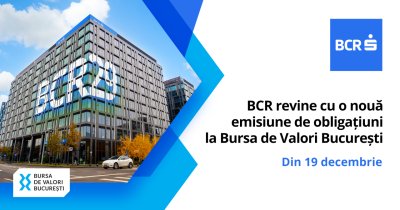BCR, emisiune de obligațiuni de 1 miliard de lei la BVB