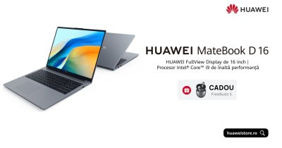 Huawei lansează laptopul MateBook D16 2024 pe piața din România și o tabletă
