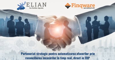 Finqware, integrare cu o soluție ERP oferită de Elian Solutions
