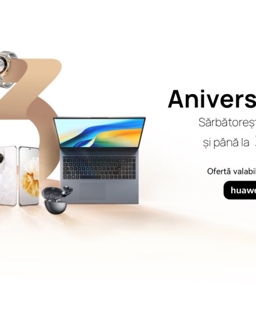 HUAWEI sărbătorește 3 ani de Huawei Store în România cu reduceri de până la 30%