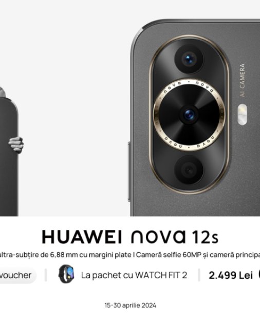 Huawei lansează telefonul nova 12s. Cameră de selfie bună, procesor din 2021