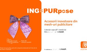 ING Bank România, pur. și remesh lansează o colecție de upcycling la aniversarea de 30 de ani a companiei în țară