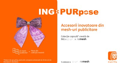 ING Bank România, pur. și remesh lansează o colecție de upcycling la aniversarea de 30 de ani a companiei în țară