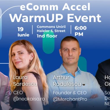 Evenimentul de lansare al programului eComm Accel pentru afaceri de ecommerce