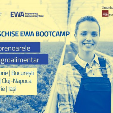 EWA Bootcamp pentru antreprenoare din agrifood: workshop-uri în 3 orașe