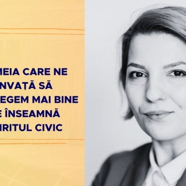 Femeia care ne învață să înțelegem mai bine ce înseamnă spiritul civic