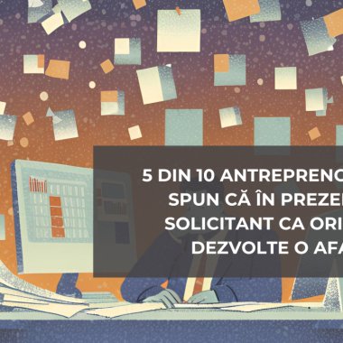 5 din 10 antreprenori români: e mai solicitant ca oricând să dezvolți o afacere