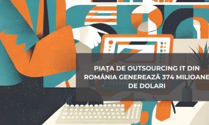 Piața de outsourcing IT din România generează 374 milioane de dolari