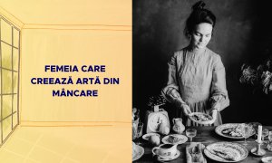 Femeia care creează artă din mâncare