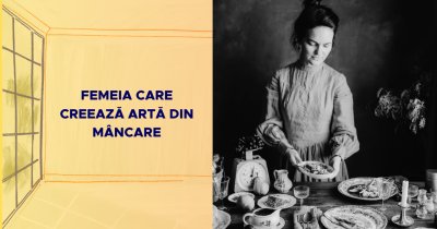 Femeia care creează artă din mâncare