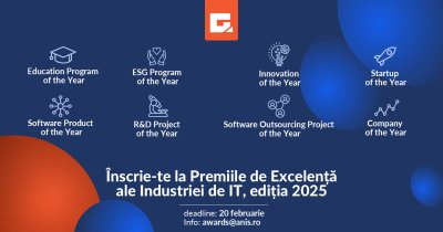 Cum te poți înscrie la „Premiile de Excelență ale Industriei IT”