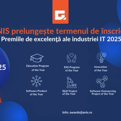 ANIS prelungește înscrierile pentru „Premiile de Excelență ale Industriei IT”