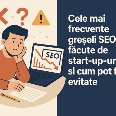 Cele mai frecvente greșeli SEO făcute de start-up-uri și cum pot fi evitate