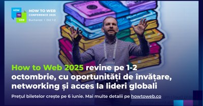 How to Web 2025: peste 3.000 de participanți sunt așteptați la București pe 1-2 octombrie