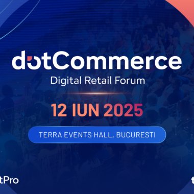 Jucătorii cheie din eCommerce urcă pe scena dotCommerce by MerchantPro, pe 12 iunie 2025, la București