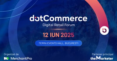 Jucătorii cheie din eCommerce urcă pe scena dotCommerce by MerchantPro, pe 12 iunie 2025, la București