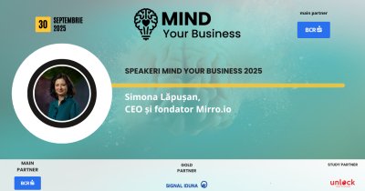 Speaker la Mind your Business 2025: Simona Lăpușan - CEO și fondator Mirro.io