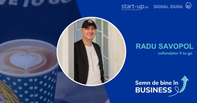 Semn de bine în business de la Radu Savopol, cofondator 5 to go