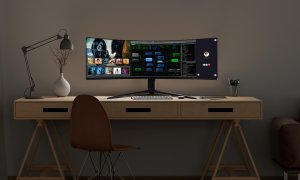 Monitorul de gaming cu o diagonală de aproape un metru jumătate