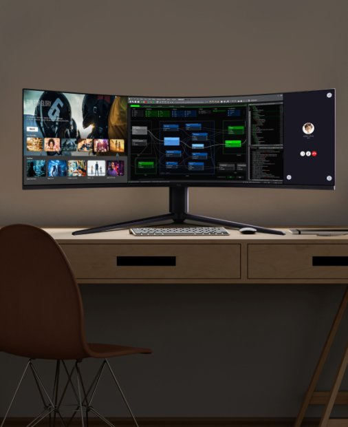 Monitorul de gaming cu o diagonală de aproape un metru jumătate