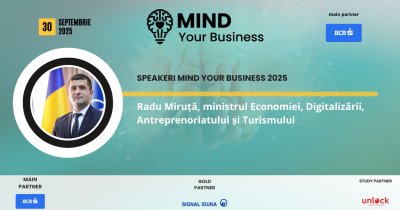 ANULAT Radu Miruță, ministrul Economiei, Digitalizării, Antreprenoriatului și Turismului, vine la Mind your Business 2025