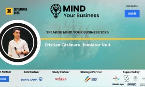 Speaker la Mind your Business 2025: Cristian Căzănaru, fondator Nuit | ce putem învăța de la antreprenorii Gen Z